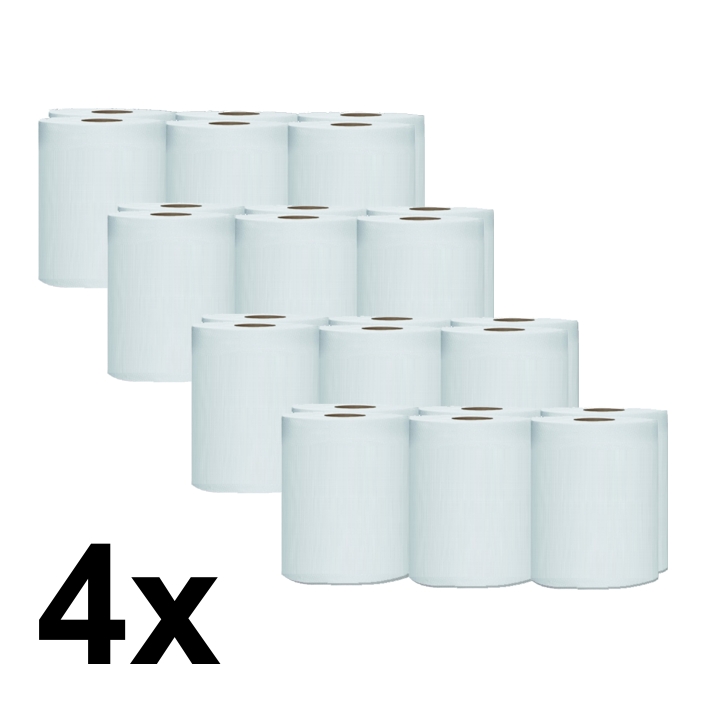 Papírové ručníky ROLL WHITE ECO 19cm - pack 4 x 6 rolí
