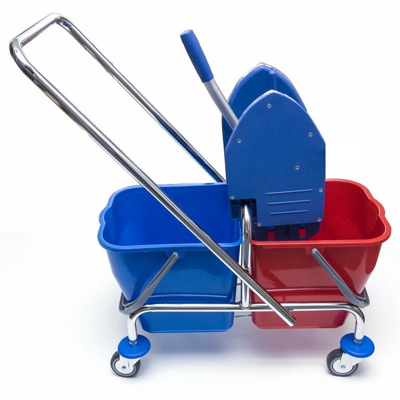 Úklidový vozík DUO 2x17L + FLIPPER Mop sestava s návlekem 40cm