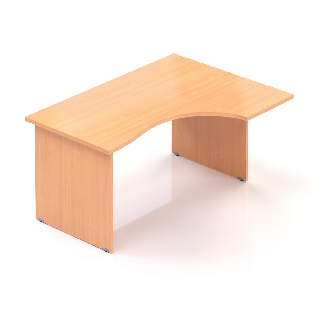 Ergonomický stůl V-line 140 x 100 cm, pravý, Buk