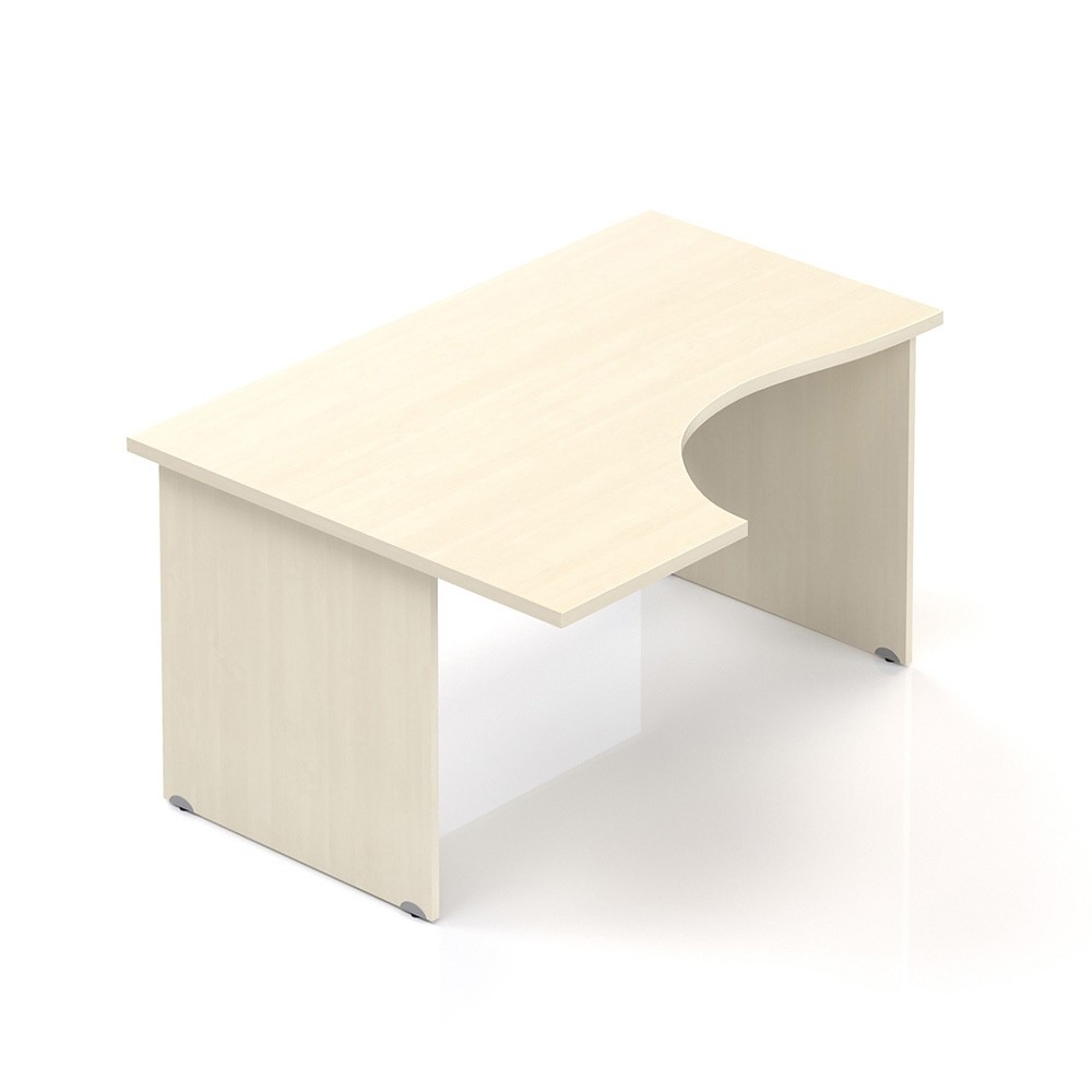 Ergonomický stůl V-line 140 x 100 cm, levý, Javor