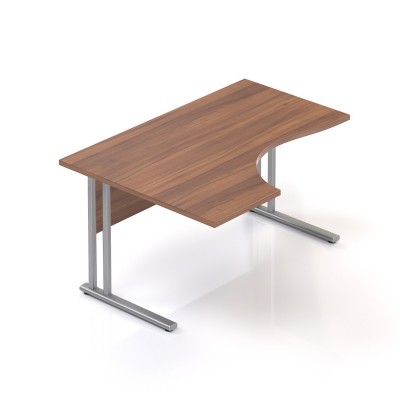 Ergonomický stůl V-line 140 x 100, levý, ořech