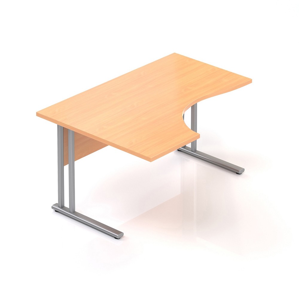 Ergonomický stůl V-line 140 x 100, levý, buk