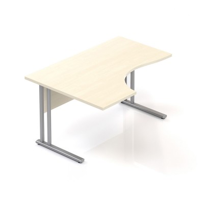 Ergonomický stůl V-line 140 x 100, levý, javor