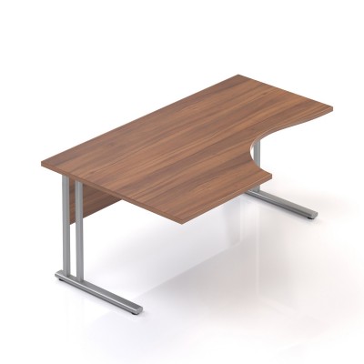 Ergonomický stůl V-line 160 x 100, levý, ořech