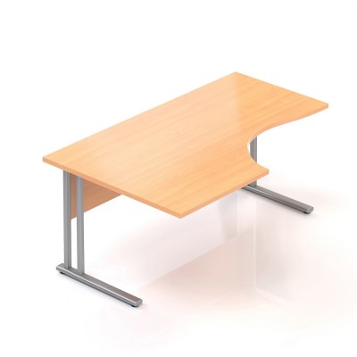 Ergonomický stůl V-line 160 x 100, levý, buk
