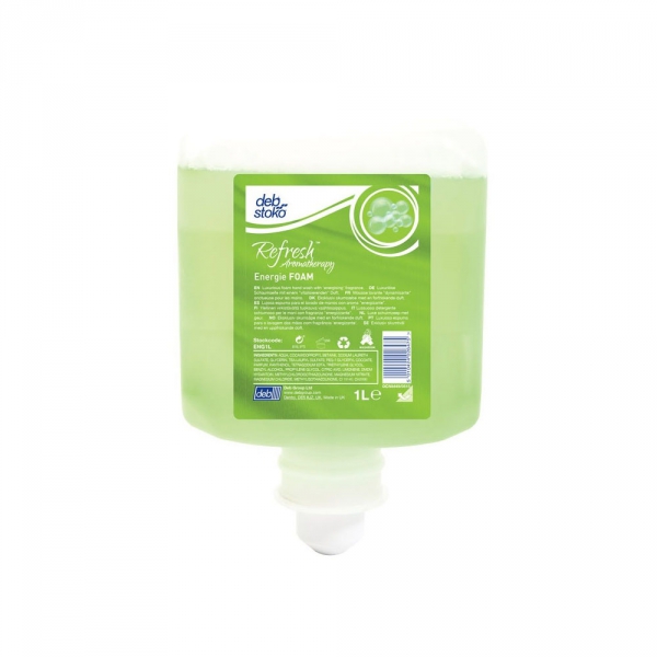 REFRESH ENERGY FOAM 6x1l – Luxusní tekuté mýdlo na ruce ve formě pěny