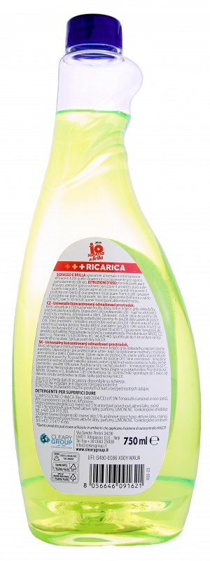 IO SGRASSO & BRILLA odmašťovač náhradní náplň 750ml