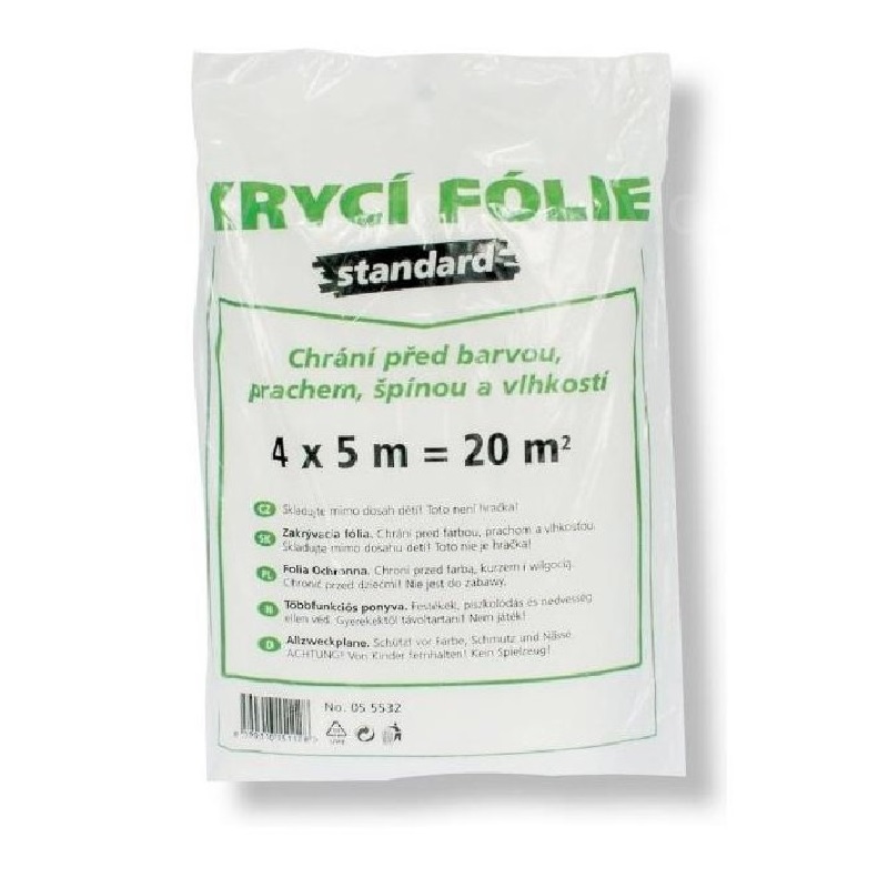 Folie krycí 4x5m