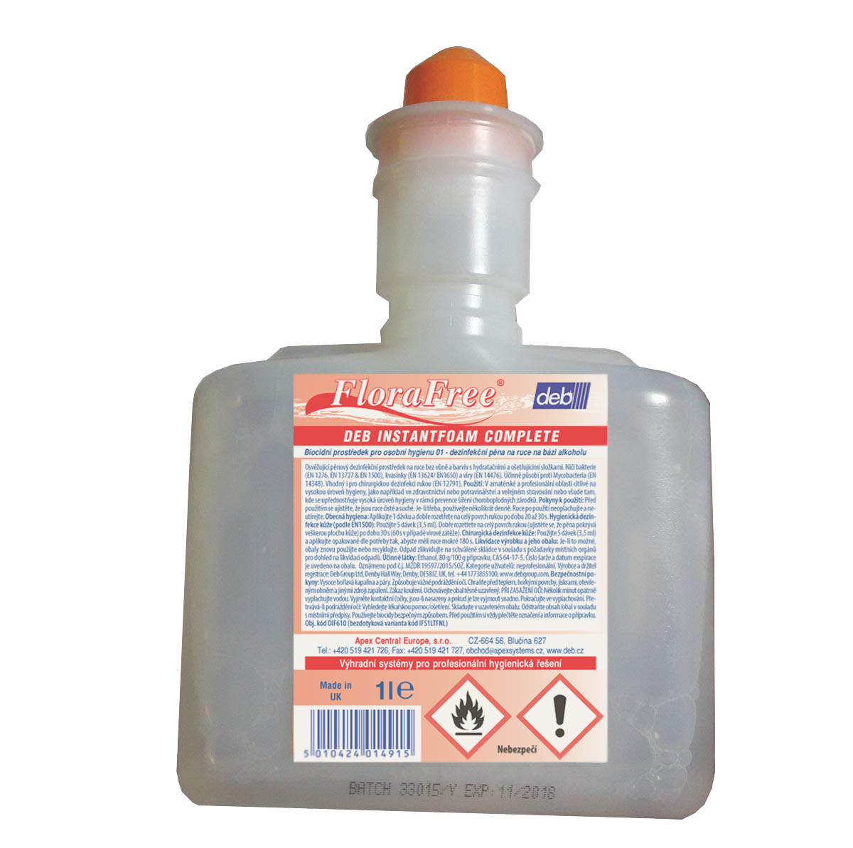 TF DEB INSTANT FOAM COMPLETE 3 x 1l – dezinfekce ve formě pěny