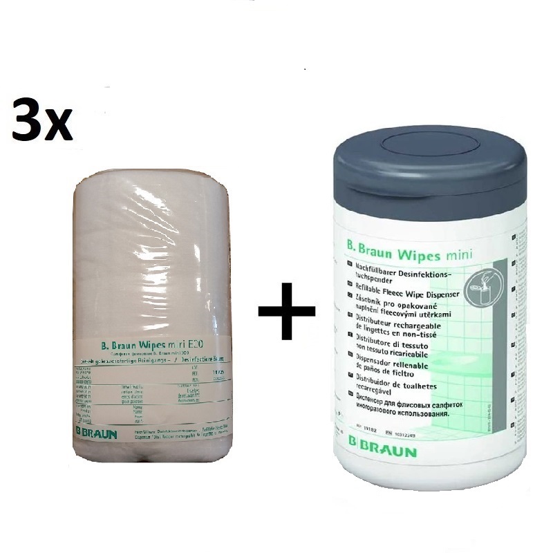 3x WIPES BB ECO MINI role + ZDARMA WIPES MINI dóza
