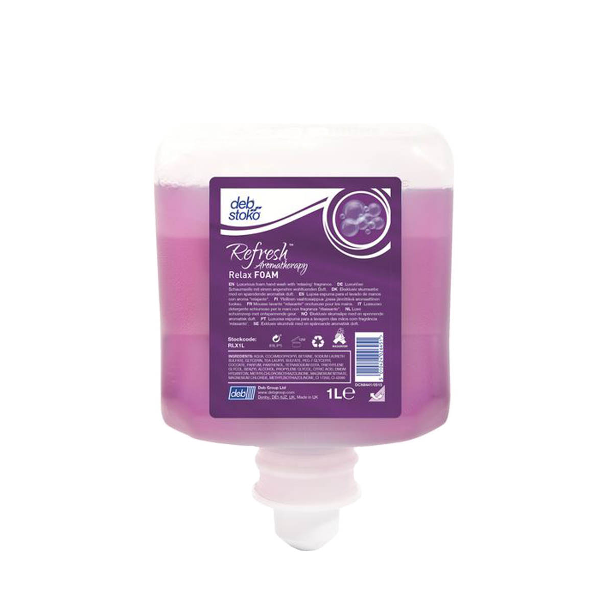 Luxusní pěnové tekuté mýdlo na ruce DEB RELAX FOAM WASH 6x1l