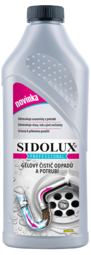 SIDOLUX PROFESSIONAL GELOVÝ ČISTIČ ODPADŮ A POTRUBÍ 1000ml