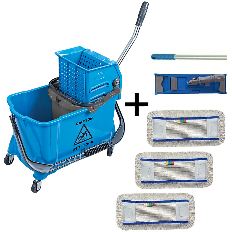 MOPSET BOBBY PLUS +  Mop UNI 40 TUFT sestava se 3 návleky 40cm