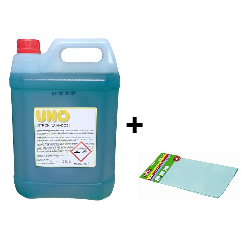 UNO citron na nádobí 5l + utěrka ultrasavá ZDARMA
