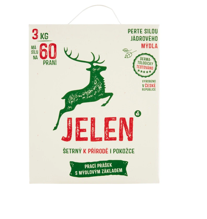 Jelen mýdlový prací prášek 3kg 60 PD