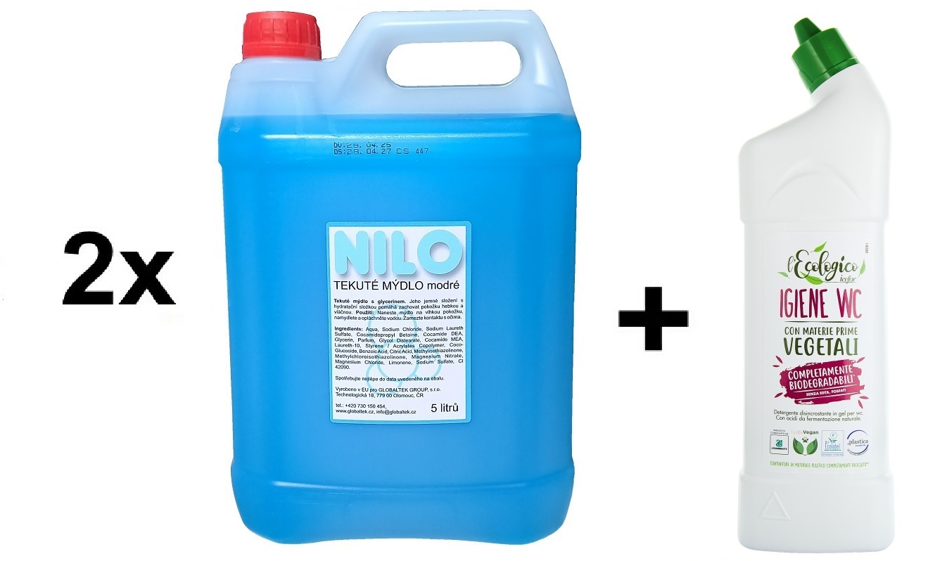 2x MÝDLO NILO + ZDARMA ECO WC L’ECOLOGICO 750ml