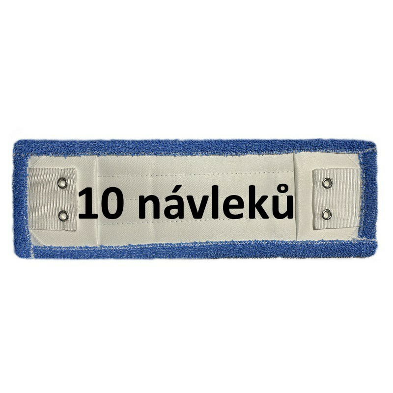 Mop setava FLIPPER UNI 40cm PREMIUM micro modrý 10 ks