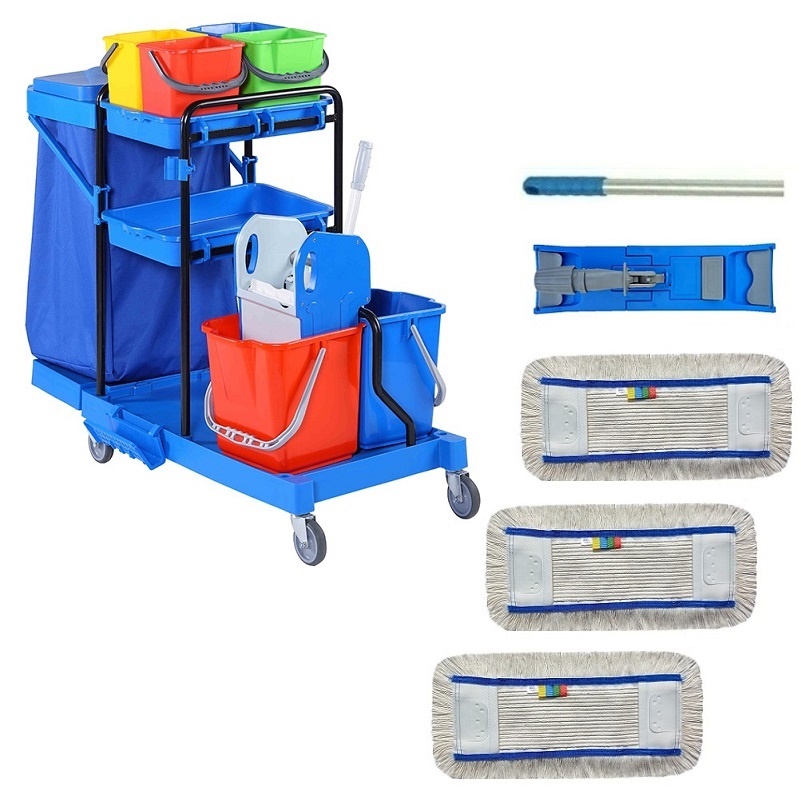 Úklidový vozík COMPLETE 2x18I + FLIPPER  Mop sestava se 3mi návleky 40cm