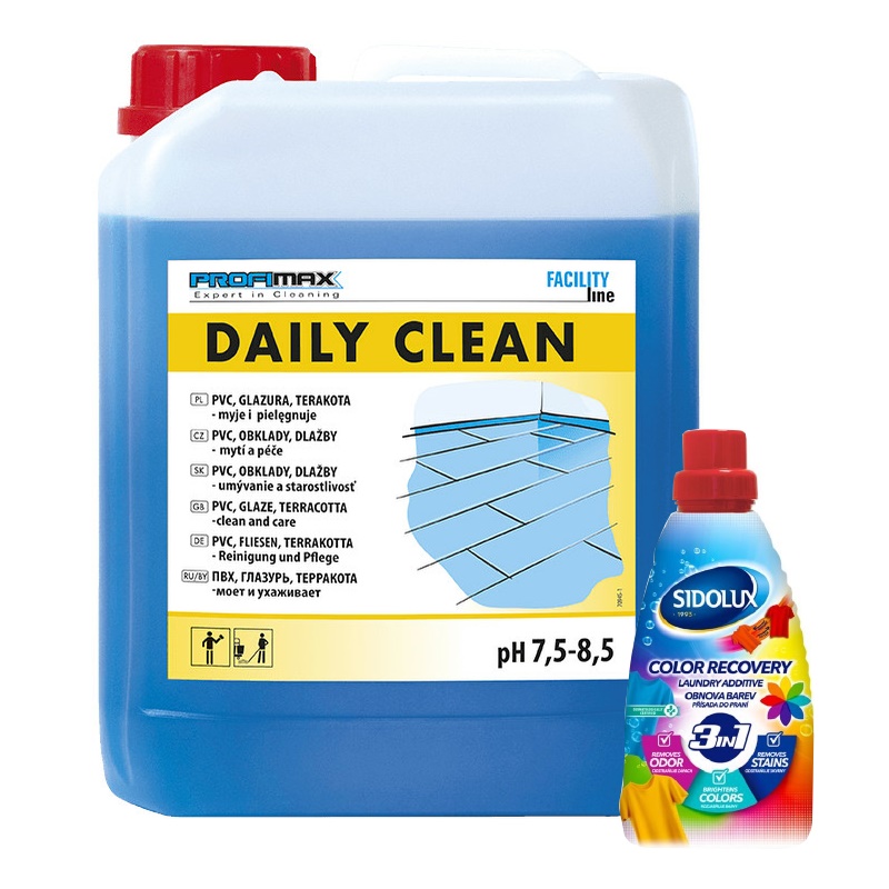 PROFIMAX DAILY CLEAN - speciální čistič na PVC, linoleum 5l + BONUS ZDARMA odstraňovač skvrn 3v1