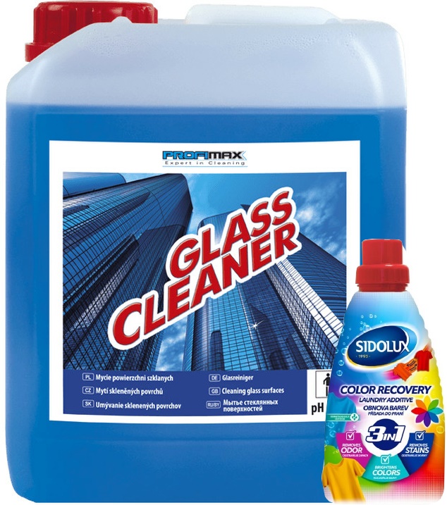 PROFIMAX GLASS CLEANER 5l + BONUS ZDARMA odstraňovač skvrn 3v1