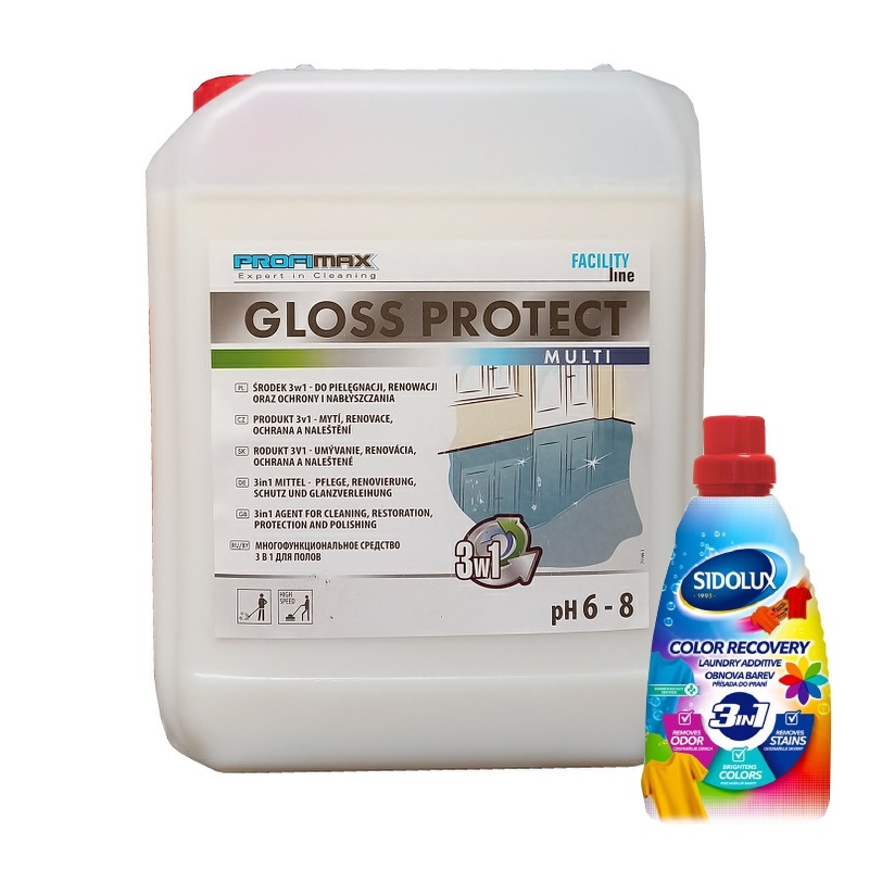 PROFIMAX GLOSS PROTECT (intenzivní lesk) MULTI 5l + BONUS ZDARMA odstraňovač skvrn 3v1