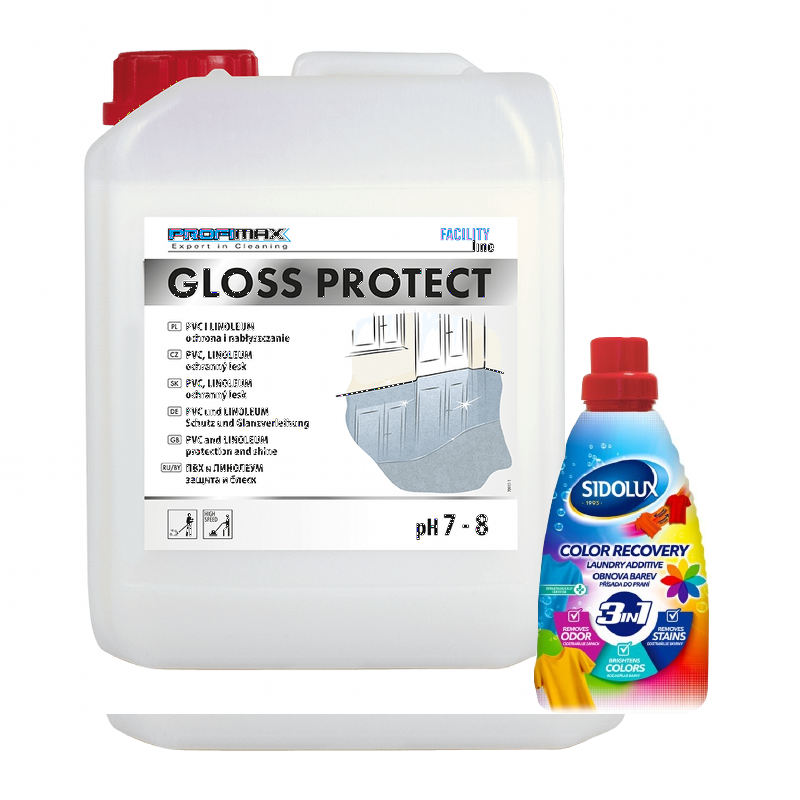 PROFIMAX GLOSS PROTECT (intenzivní lesk) - PVC, linoleum, kámen 5l + BONUS ZDARMA odstraňovač skvrn 3v1