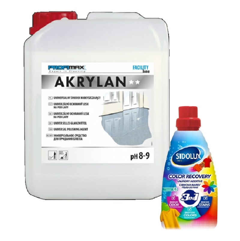 PROFIMAX AKRYLAN UNIVERZÁLNÍ NA TVRDÉ PODLAHY 5l + BONUS ZDARMA odstraňovač skvrn 3v1