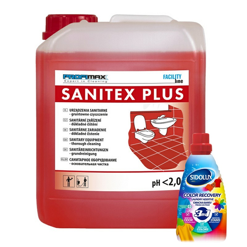 SANITEX PLUS 5l + BONUS ZDARMA odstraňovač skvrn 3v1